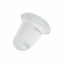 50 Pcs Clear White Rubber Earrings Back Stoppers Bigger Size S3C4