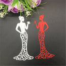 Elegant Lady Cutting Dies Scrapbooking Metal Embossing Photo Album Decor Fold FT