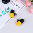Capsule Pill Type-C Two In One Convert 3.5mm Mobile Phone Headphone Cable Pl Hn