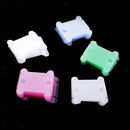 50pc Plastic Thread Winding Plate Board Embroidery Floss Bobbin Spool Holder