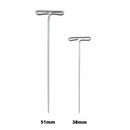 Steel T-pins 2 Inch, 1-1/ 2 Inch for Blocking Knitting, Modelling and Craft