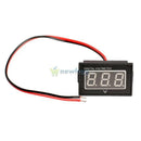 Waterproof DC 2.5 to 30V Red LED Panel Meter DC Digital Voltmeter Two-Wire Tool
