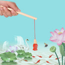 Wooden Kids Number Matching Fishing Board Digital Teaching Math Puzzle Toys