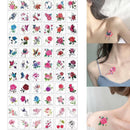 66 PACK Flower Butterfly Temporary Tattoo Arm Leg Body Art Waterproof Stickers