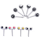 Cute 10x Eye Mini Food Fruit Picks Baby Kid Forks Bento Lunch Box Tool Tableware