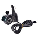 Bikes Finger Thumb Throttle With Power Switch LCD Display Switch Handlebar Griâ„–[