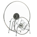 Kitchen Dish Plate Pot Lid Cover Drying Drain Holder Steel Storage Rack HNK