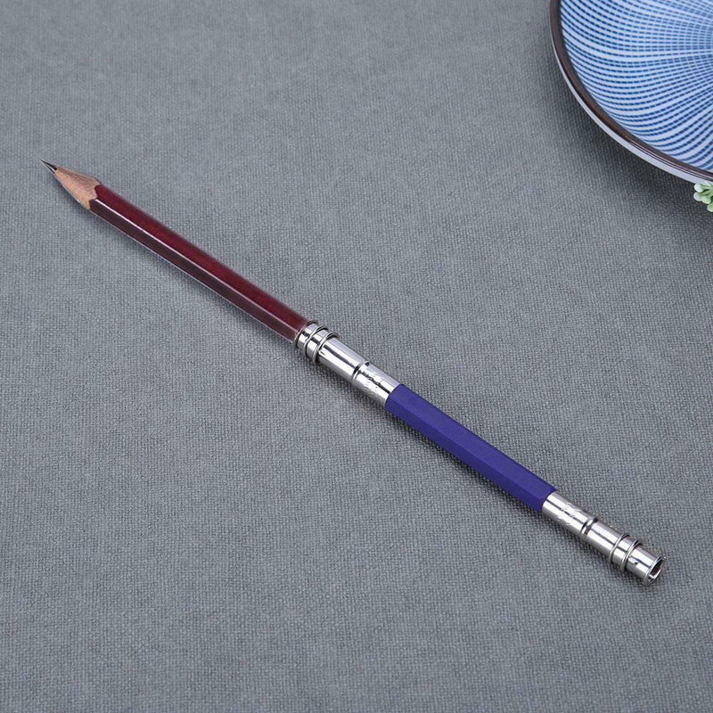 1pc Adjustable Dual Head Pencil Extender Holder Creative Stationery Tool A
