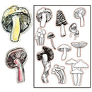 Mushroom Silicone Clear Transparent Stamps Seal Diary Photo Album Cards  Nice
