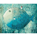 Painting By Numbers Kit DIY Fish Hand Painted Canvas Oil Art Picture Gift A
