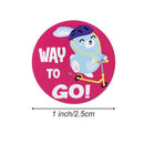 500Pc Cartoon Animal Reward Encouragement Waterproof Stickers Roll Toys ForSEAU