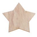 50pcs Wooden Wood Pentagram Christmas Tree Embellishment Ornament Unpainted