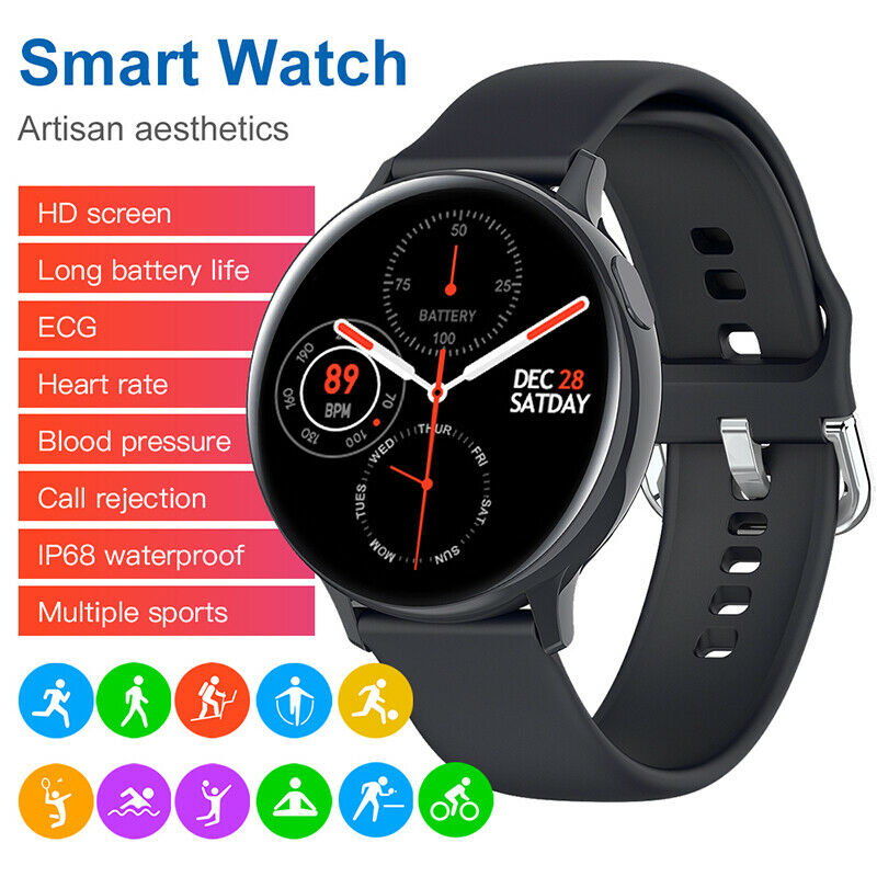 Waterproof  S20 IP68 Smart Watch ECG Heart Rate Blood Pressure Fitness Bracelet