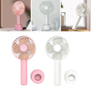 2pcs Handheld USB Fan 1200mAh Battery 3 Settings for Travel Home and Office Use
