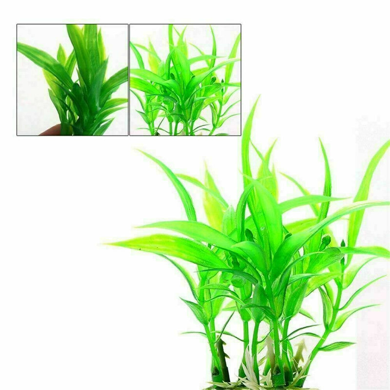 Aquarium Artificial Plant Fish Tank Aquatic Ornament Grass . Plastic Water R5O1