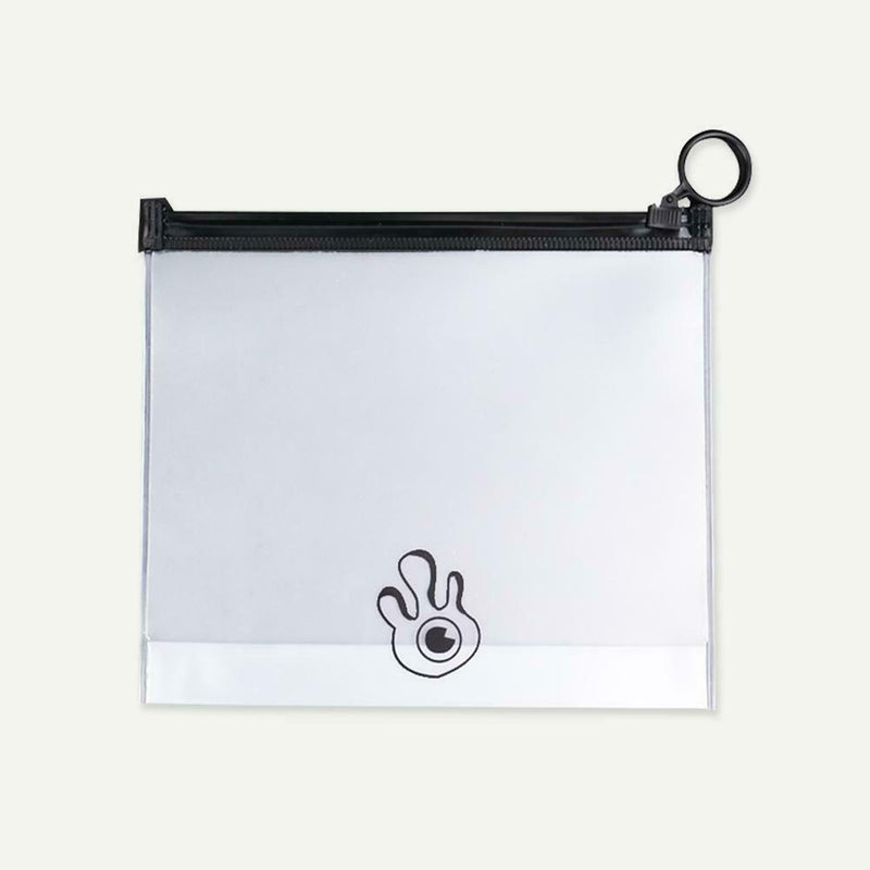 Clear PVC Waterproof Makeup Bag Transparent Travel Cosmetic Wash Pouch (M) A