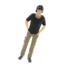1:64 Figures Diorama Repair Factory Middle-aged Uncle Both hands in pocket