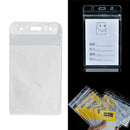 Vertical ID PVC Badge Holder Card Pass Tag License Cruise Work Security  LSD