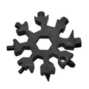 18 in 1 Portable Snowflake Shape Screwdriver Wrench Multi-tool For Outdoor Ride