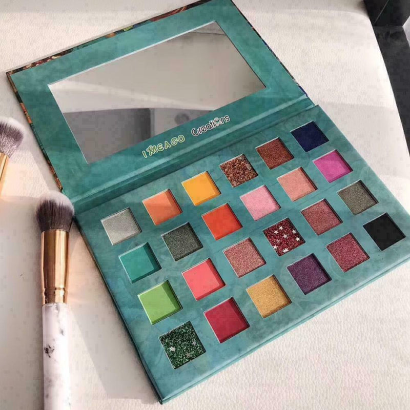 24 Colors Eye Shadow Palette Avocado Green Shimmer New Matte Eyeshadow C6A6 H9K4