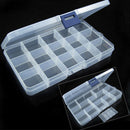 15 Lattices Portable Transparent Storage Holster Detachable Fishing Tackle Box
