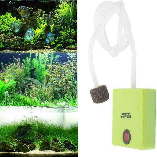 Aquarium Dry Battery Operated Fish Tank Air Pump Aerator Oxygen With Air St V4D1