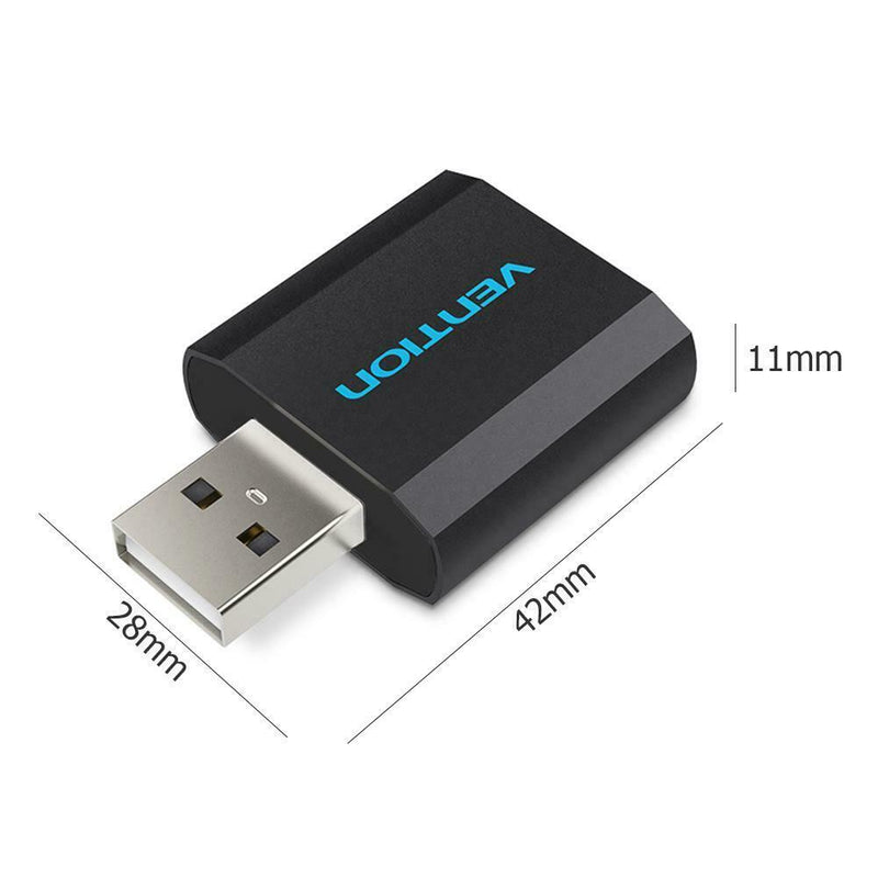Vention Sound Card USB to 3.5mm Jack Female Headphone External Audio Card