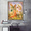 Fairy 5D Diamond Painting Beauty Horse Art Drill Cross Stitch Kit Home Decor