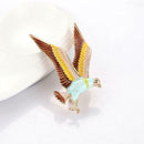 Trendy Animal Eagle Shape Brooches Drop Oil Pin Women Accessories Gift A