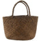 5X(Casual Straw Bag Natural Wicker Tote Bags Women Braided Handbag For Gar S7Z7)