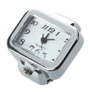 Quartz Watch Ring watch Digit Dial Arabic Rectangle White Unisex Jewelry Q3N4