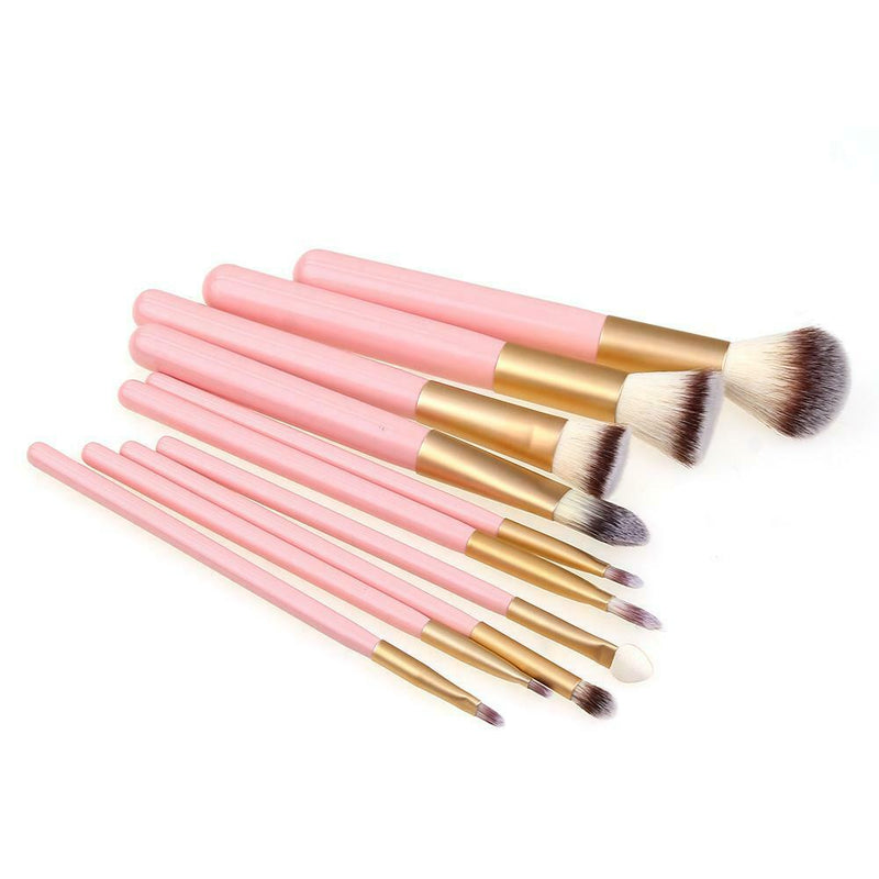 10pcs Makeup Brushes Foundation Powder Contour Concealer Blush Brush Set A