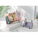 Square Wrought Iron Easel Plate Display Stand Picture Frame Holder  Black_S