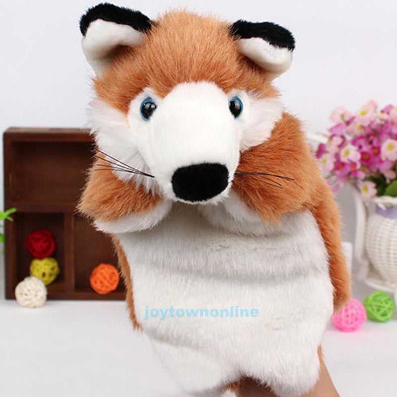 Animal Fox Hand Glove Puppet Baby Kids Children Soft PlushToys Baby Funny Gift