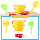 4pcs Beach Sand Tools Toys Bucket Set For Toddler Kids Outdoor Toys NTEO JC%o