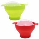 Microwave Popcorn Popper Collapsible Silicone Bowl with Lid and Handles(Gre