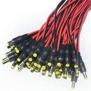 10Pcs 5.5x2.1mm Male + Female DC Power Socket Jack Plug Connector Cable Wire^12V