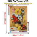 5D DIY Full Round Diamond Painting Flower Rhinestones Cross Stitch (B998)