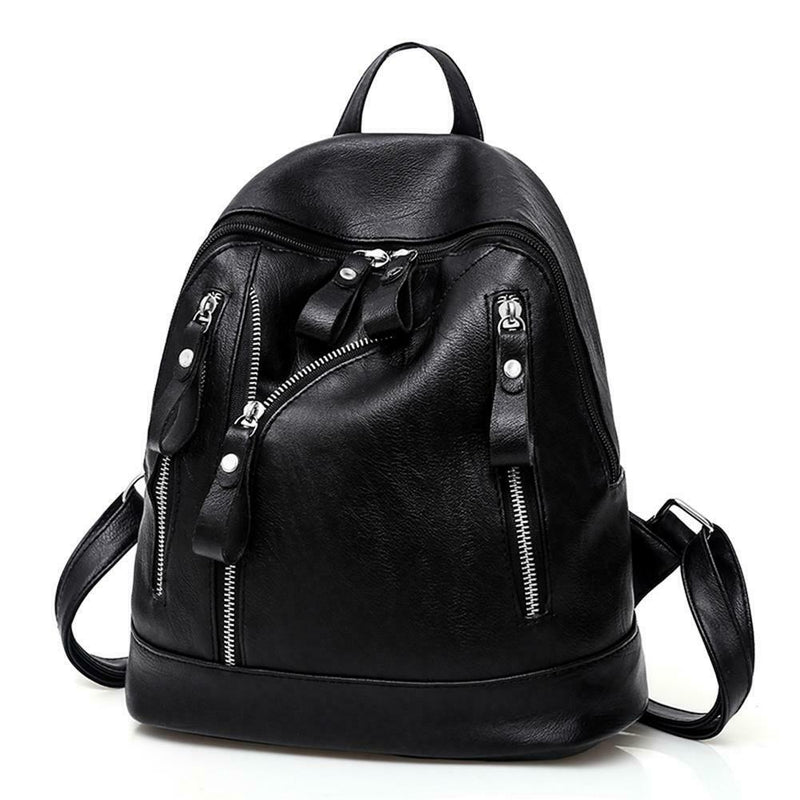 Women Backpack Fashion Casual PU Leather Ladies Teenager Girl School Bags A