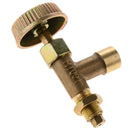 Horizontal Vent Propane Regulator, Grill Gas Brass Adapter Needle Valve- ON/OFF
