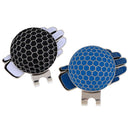 2 Pieces Novelty Glove Design Golf Hat Clip with Magnetic Ball Marker
