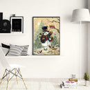 Christmas Snowman 5D DIY Round Diamond Painting Embroidery Kit Cross Stitch