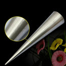 5pcs DIY Baking Cones Stainless Steel Spiral Baked Croissants Tubes Horn Pa