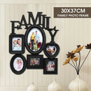 Family Photo Frame Wall Hanging 6 Multi-Sized Pictures Holder Display Home DP4D7