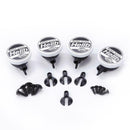 4pcs RC Car LED Light Cover Lampshade for 1:10 Tamiya HSP (Round White)