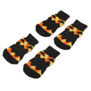 Dog Socks with Non-Slip Rubber Grips for Dogs & Puppies Yellow Black Size L