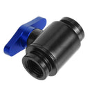 G1/4 Vent Valve Aluminum Handle Double Inner Teeth Waterway Control(Blue)