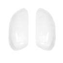 1 Pair Left/Right White Rearview Side View Mirror Replacement Cover Cap Cas