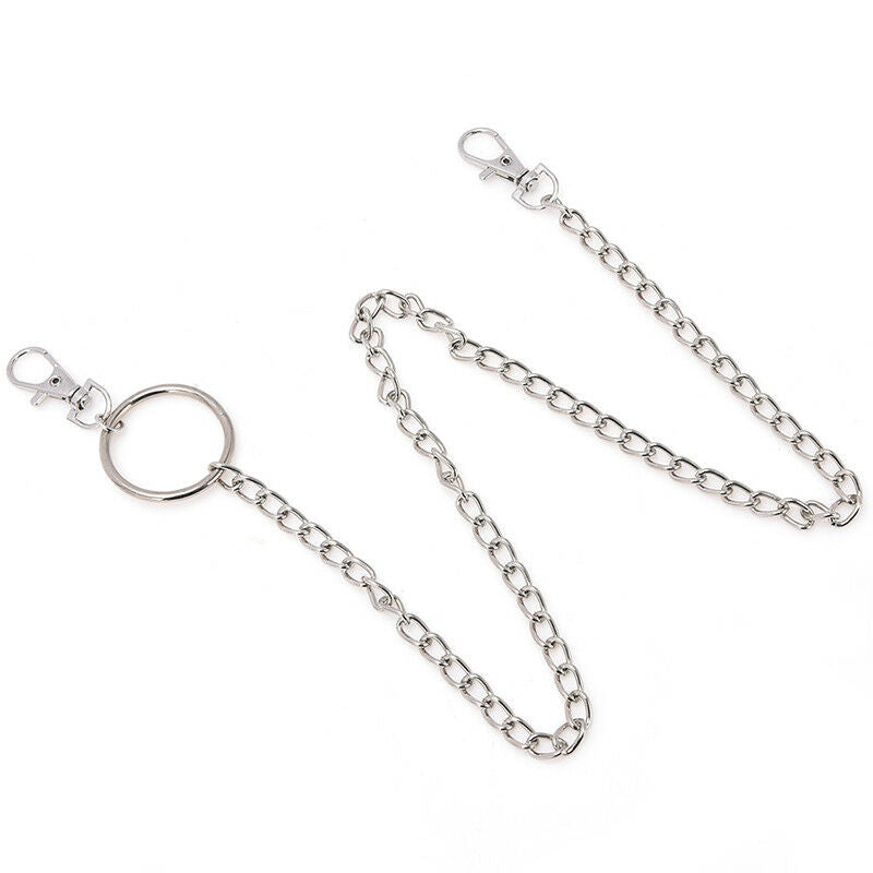 Extra Long Strong Metal Hipster Jean Belt Keychain Ring Clip Key Chain Punk Ew