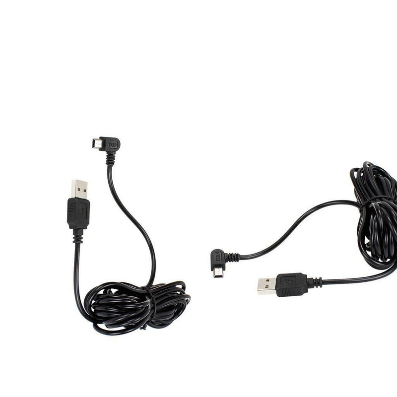 2 X 3.5m USB MINI 5Pin Right Angle Male to USB 2.0 A Male Plug Cable Lead